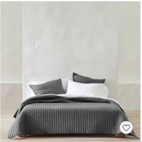 Casaluna Bedding Casaluna Cashmere Blend Quilt Dark Gray Fullqueen